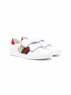 Gucci Kids кеды Ace с вышивкой