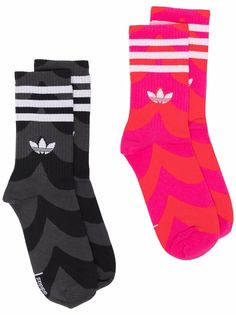 adidas комплект из двух пар носков с логотипом