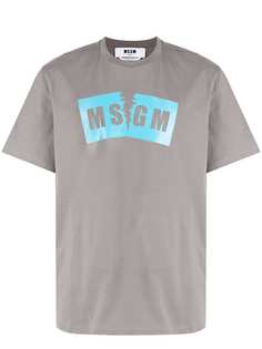 MSGM футболка с логотипом