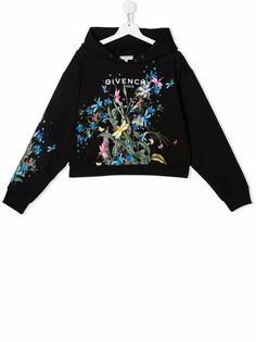 Givenchy Kids худи с цветочным принтом