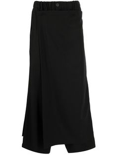 Yohji Yamamoto шерстяные брюки с многослойным эффектом