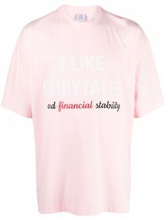VETEMENTS футболка с надписью