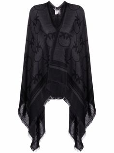 Pinko драпированный кейп с монограммой