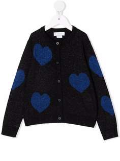 Stella McCartney Kids кардиган с эффектом металлик