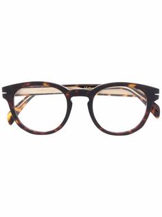 Eyewear by David Beckham очки в круглой оправе черепаховой расцветки