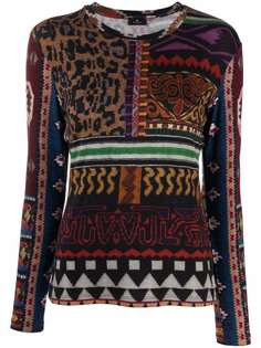 ETRO топ с принтом