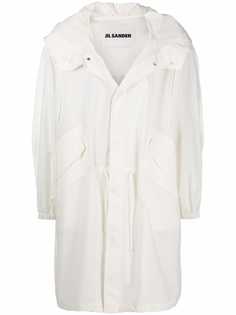 Jil Sander пальто с логотипом