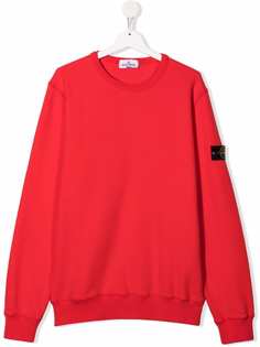 Stone Island Junior толстовка с нашивкой-логотипом
