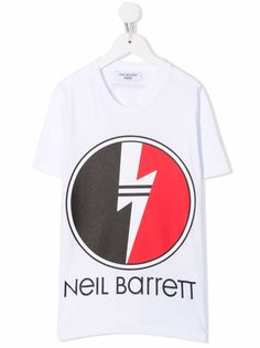Neil Barrett Kids футболка с логотипом