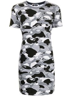 A BATHING APE® платье из джерси с камуфляжным принтом Bape