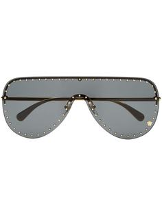 Versace Eyewear солнцезащитные очки-авиаторы с заклепками