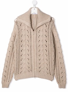 Brunello Cucinelli Kids кардиган на молнии