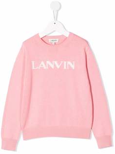 LANVIN Enfant толстовка с круглым вырезом и логотипом