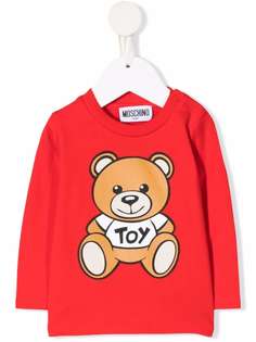 Moschino Kids толстовка с принтом