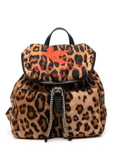 ETRO рюкзак с леопардовым принтом