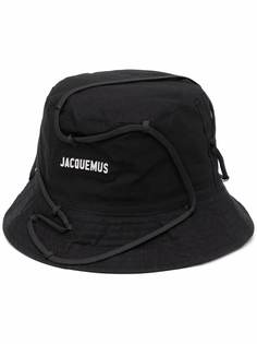 Jacquemus панама с нашивкой-логотипом