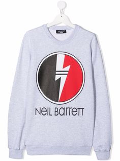 Neil Barrett Kids свитер с логотипом