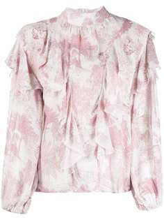 La Seine & Moi блузка с оборками и цветочным принтом