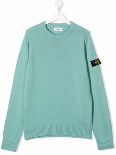 Stone Island Junior джемпер с нашивкой-логотипом