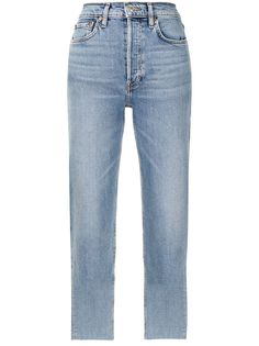 RE/DONE укороченные джинсы средней посадки