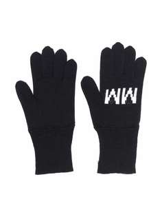 MM6 Maison Margiela Kids перчатки вязки интарсия