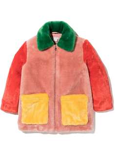 Stella McCartney Kids пальто в стиле колор-блок