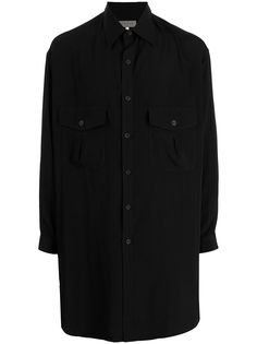Yohji Yamamoto длинная рубашка на пуговицах