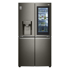 Холодильник LG GR-X24FMKBL, трехкамерный, черный