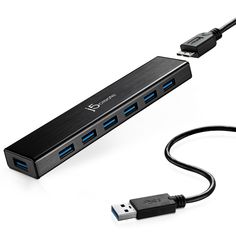 USB концентратор j5create USB 3.0 7-Port HUB (черный)