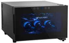 Винный шкаф Kitfort КТ-2403 (черный)