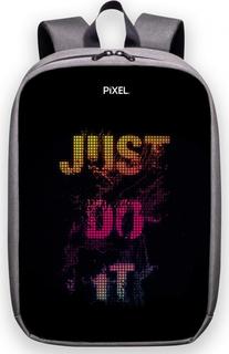 Рюкзак PIXEL MAX с LED-дисплеем (серебристый)