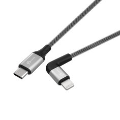 Кабель j5create USB-C to Lightning Cable 90 Degrees (черный)