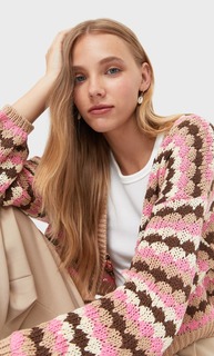Stradivarius Разноцветный Кардиган Бежевый Xs