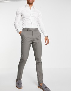 Зауженные брюки цвета хаки ASOS DESIGN-Зеленый цвет