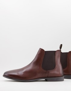 Классические кожаные ботинки челси коричневого цвета Silver Street-Коричневый цвет