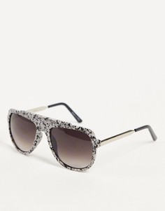 Солнцезащитные очки в оправе с рисунком Jeepers Peepers-Черный цвет