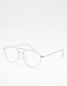 Солнцезащитные очки с прозрачными стеклами Jeepers Peepers-Серебристый