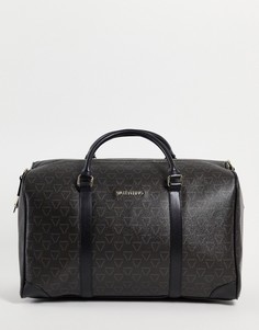 Черная спортивная сумка с фирменной отделкой Valentino Bags Liuto-Черный цвет