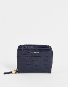 Темно-синяя сумочка-кошелек под крокодила Fiorelli Nora-Темно-синий