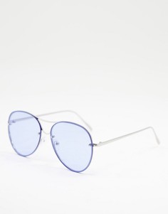 Солнцезащитные очки-авиаторы Jeepers Peepers-Голубой
