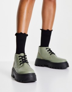Ботинки цвета хаки на шнуровке ASOS DESIGN Abuzz-Зеленый цвет