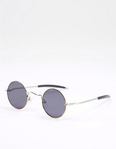 Круглые солнцезащитные очки в стиле унисекс с черными стеклами в черепаховой оправе Spitfire Chemistry-Коричневый цвет