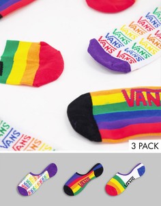 Набор из 3 пар носков разных цветов Vans Rainbow Canoodles-Разноцветный