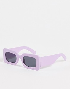 Женские квадратные солнцезащитные очки в сиреневой оправе Jeepers Peepers-Фиолетовый цвет
