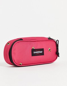 Розовый овальный пенал с одним отделением Eastpak-Голубой