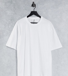 Свободная трикотажная футболка белого цвета COLLUSION-Белый