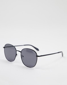 Черные круглые солнцезащитные очки унисекс Quay Jezabell-Черный цвет