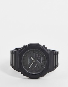 Черные часы в стиле унисекс на силиконовом ремешке Casio G Shock GA-2100-Черный цвет