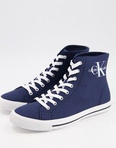 Темно-синие высокие кроссовки Calvin Klein Jeans Augusto-Темно-синий