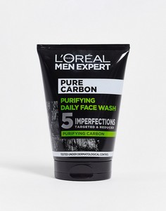 Ежедневное очищающее средство для умывания с чистым углем LOreal Men Expert – Pure Carbon, 100 мл-Бесцветный L'Oreal